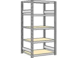 magazijnstelling,grondveld,HxBxD 2000x1061x626mm,vakl. 250kg