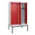 PBM-locker met bank,HxBxD 2120x1200x815mm,4vak,vak B 300mm