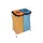 Afvalzakhouder EKOthinks Blauw Oranje 260 Liter
