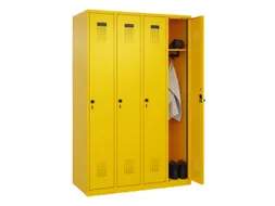 locker,HxBxD 1850x1200x500mm,4vak,vak B 300mm,draaigrendel