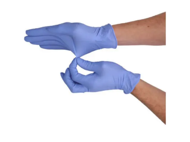 Diamante Multigrip Nitril handschoenen poedervrij M (7-8) blauw 500st