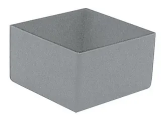 Inzetbak HxLxB 63x108x108mm Polystyreen Grijs 50 stuks - 1