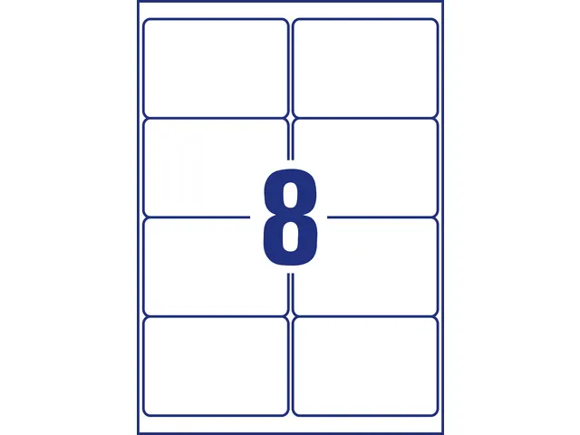 Antimicrobiële etiketten afneembaar transparant 99.1x67.7mm