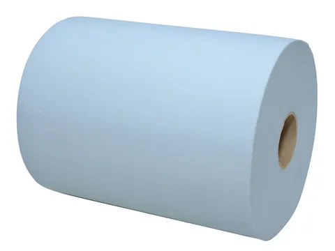 Handdoekrol Euro Mini Matic XL 2-Laags 18cmx165m Blauw 6 rol