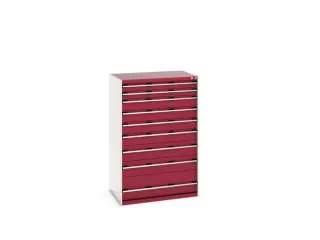ladekast,HxBxD 1600x1050x750mm,9lade(n),lade voor zware lasten - 8