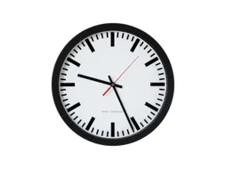 Radiowandklok Ø 30 cm met Streepaanduiding