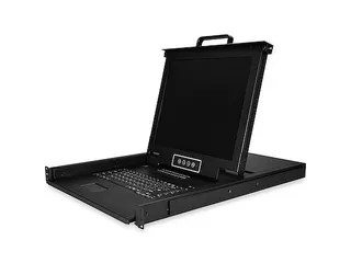 16 port KVM Rack Console met 1,8m Lange Kabels 17 inch Lcd - 1