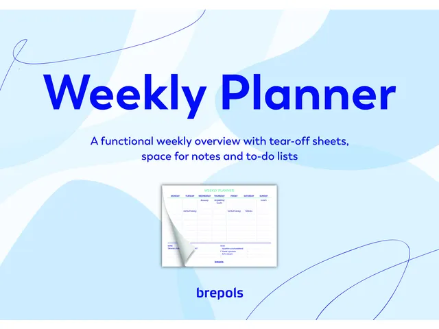 Planner Brepols Weekly planner A4 7d/1p Assorti