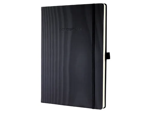 Notitieboek Sigel Conceptum Pure A4+ lijn zwart