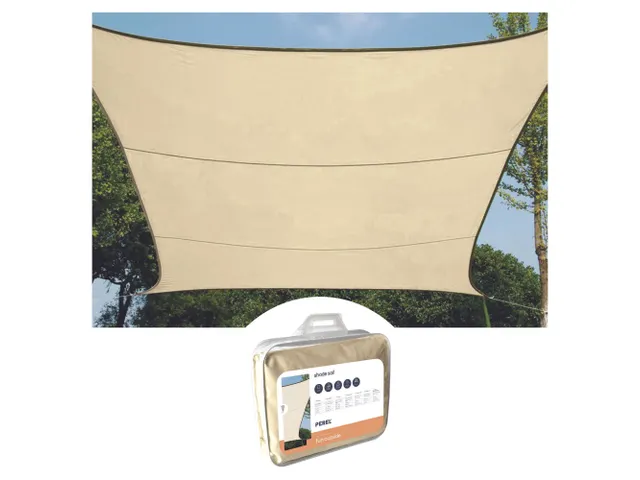 Zonnezeil Vierkant 3.6x3.6m Crème