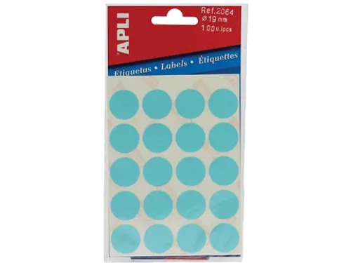 Apli Ronde Etiketten Ø19mm Blauw
