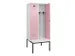 locker met bank,voor scheiding van kleding,HxBxD 2120x800x815mm,2vak