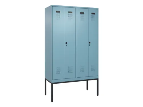 locker voor scheiding van kleding,HxBxD 2120x1200x500mm,4vak