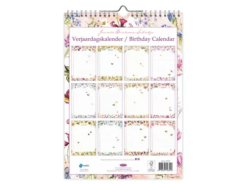 Verjaardagskalender Janneke Brinkman Voorjaar A4