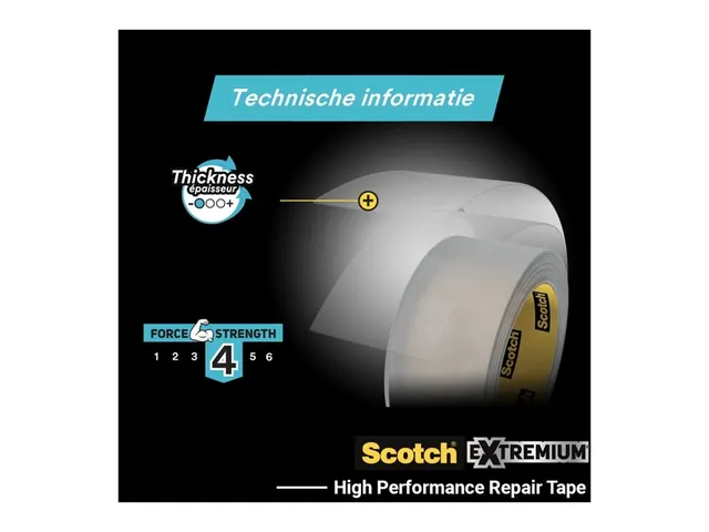 Plakband Scotch Extremium invisible 48mmx25m transparant