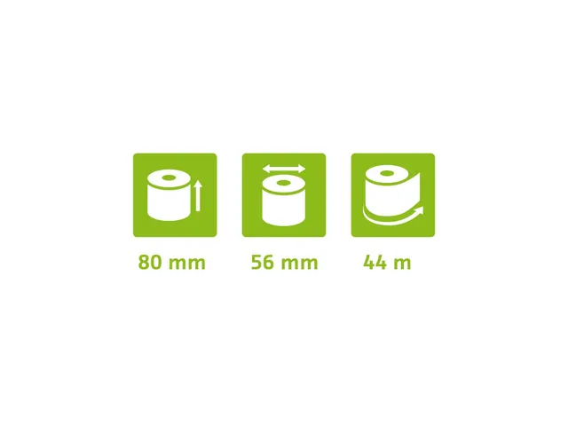Exacompta Kassarol 80 x 60 x 12 mm 48 g/m² 30 Rollen