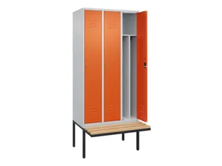 locker voor scheiding van kleding,HxBxD 2120x900x815mm,3vak - 2