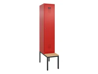 locker met bank,HxBxD 2120x400x815mm,1vak,vak B 400mm,cilinderslot - 2
