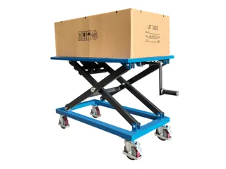 Mobiele heftafel met spindel,draagverm. 350kg,platform LxB 950x600mm - 5