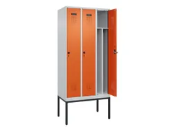 locker voor scheiding van kleding,HxBxD 2120x900x500mm,3vak