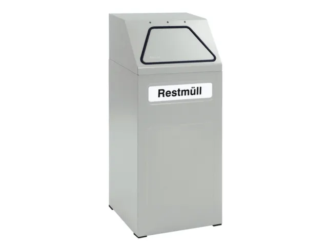 Afvalverzamelaar Vuurremmend 65 Liter 970X405X380Mm Binnenbak Grijs