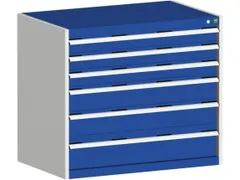 ladekast HxBxD 900x1050x650mm 6laden zware lasten RAL7035 RAL5010