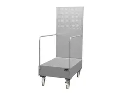 Verrijdbare Opvangbak,V. 2X200L Vat,Opvangvol. 215L