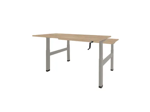 Dextro Slinger Duo zit/sta Bureau 120x80 honey castello 25mm alu