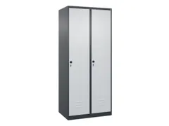 locker voor scheiding van kleding,HxBxD 1850x800x500mm,2vak