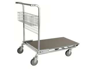 Duwbeugelwagen,draagverm. 200kg,laadvl. LxB 850x600mm,MDFplaat - 1