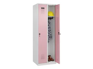locker,HxBxD 1850x600x500mm,2vak,vak B 300mm,draaigrendel - 1