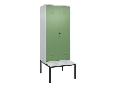 locker voor scheiding van kleding,HxBxD 2120x800x815mm,2vak