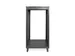 Universeel 21U 19 inch uitrustingsrek met wielen Zwart