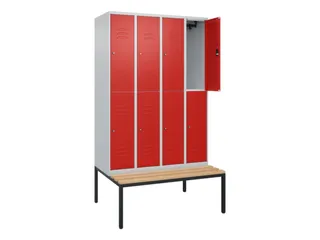 Dubbeldekse dekenkist,HxBxD 2120x1200x815mm,4x2vak.,vak B 300mm - 2