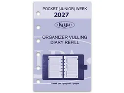 Agendavulling 2027 Kalpa Pocket 7dagen/2pagina's