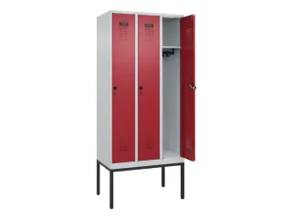 locker,HxBxD 2120x900x500mm,3vak,vak B 300mm,draaigrendel - 1