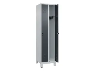 locker,HxBxD 1950x500x500mm,2vak,vak B 250mm,draaigrendel,voeten - 2