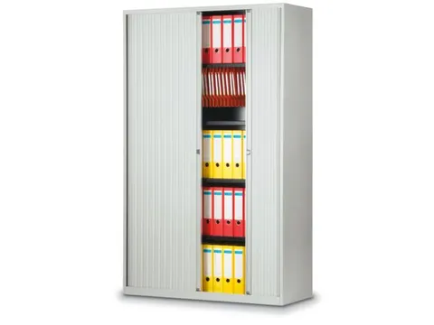 jaloeziedeurkast,HxBxD 1980x1200x430mm,5 OH,romp lichtgrijs