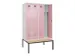 armoire vestiaire avec banc noir et blanc,HxlxP 2120x1200x815mm