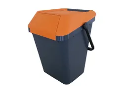 Easymax Afvalbak 45 Liter Grijs Oranje