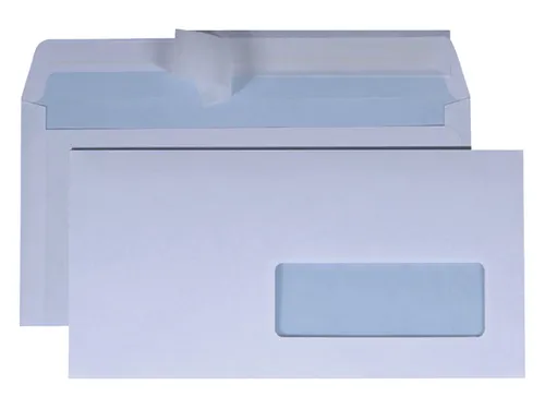 Envelop Hermes EA5/6 110x220mm Venster Rechts 30x100mm Zelfklevend