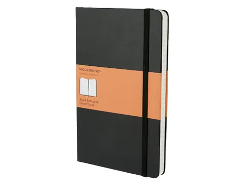 Notitieboek Moleskine large 130x210mm lijn hard cover zwart