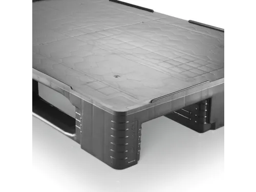 hygiënepallet,HxLxB 160x1200x800mm,geregenereerd kunststof,zwart