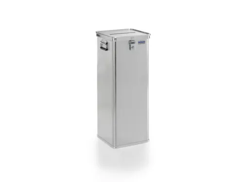 stembus,HxLxB 930x385x385mm,110l,wand aluminium aluminium-zilver