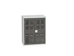 universele kast,HxBxD 1000x800x550mm,2xStalen bodem,draaigrendelslot