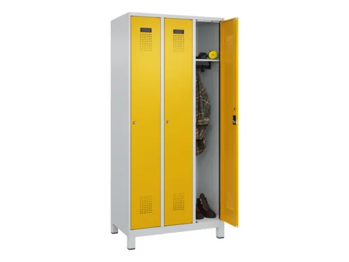 locker,HxBxD 1950x900x500mm,3vak,vak B 300mm,cil.-slot,voeten