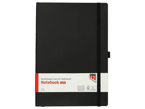 Notitieboek Quantore A4 flex lijn 192blz 80 grams zwart