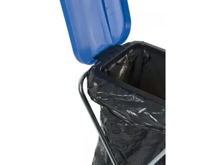 Single Zakhouder voor 120 Liter zak Blauw - 2