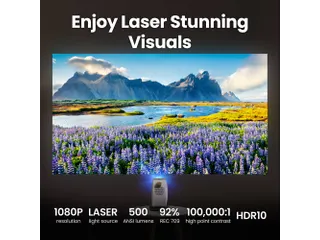 BenQ GV50, 500 ANSI lumens, DLP, 1080p (1920x1080), 100000:1, 16:9, 20 - 6