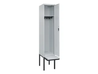 locker met bank,HxBxD 2120x400x815mm,1vak,vak B 400mm,cilinderslot - 1
